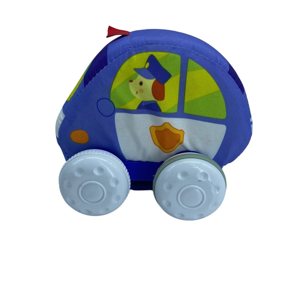 WinFun Pull Back And Go Soft Police Dog Car Vehicle‎ Toy 5" x 4" Blue Baby